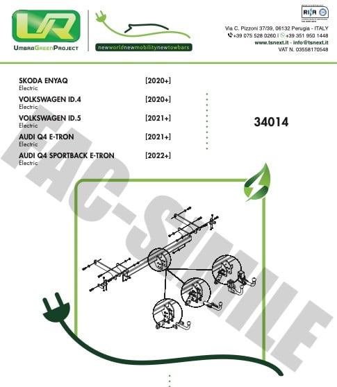 VW ID4 ID5, SKODA ENYAQ, AUDI Q4 E-TRON