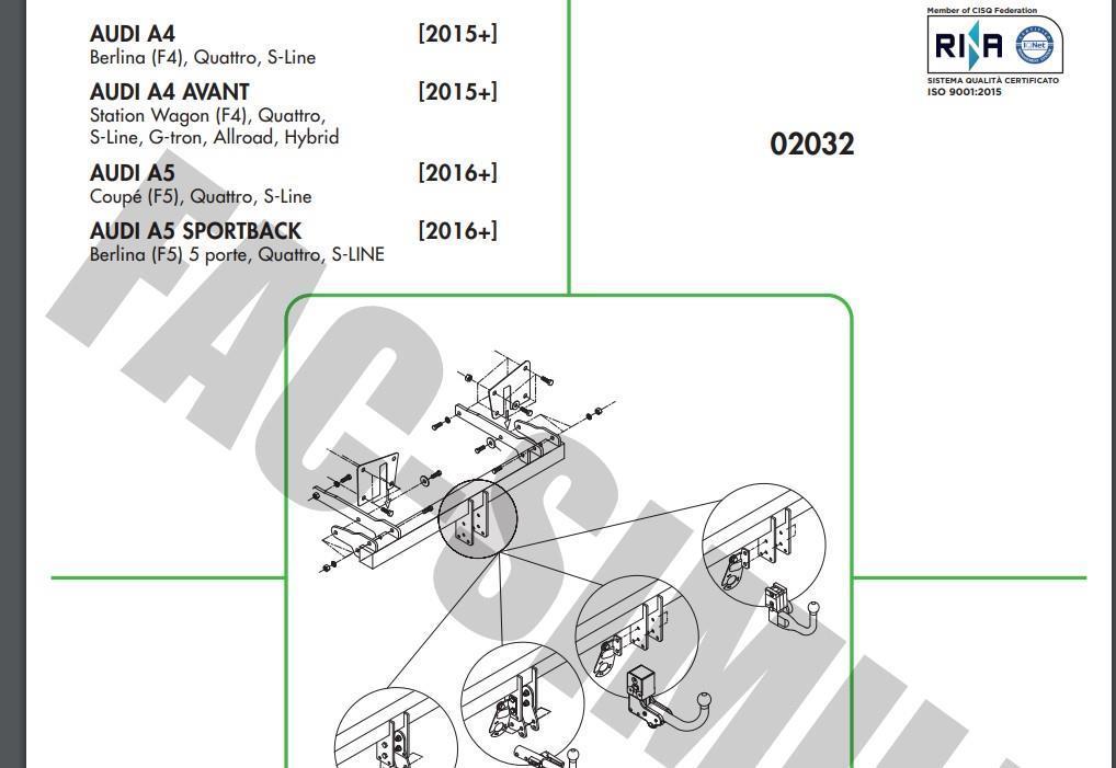 DİKEY SÖKTAK AUDİ A4 - A5
