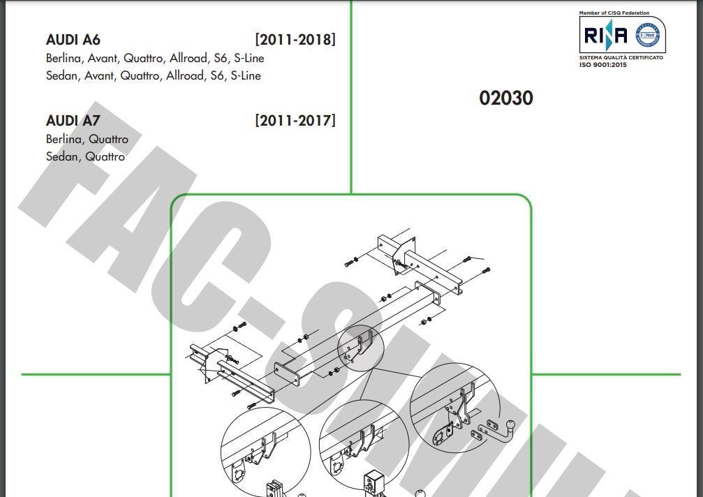 DİKEY SÖKTAK AUDİ A6 - A7
