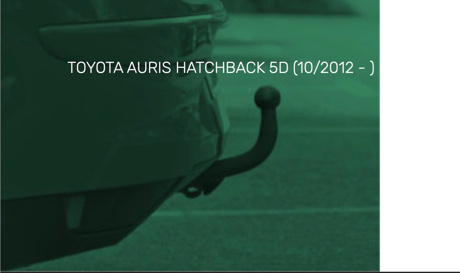 TOYOTA AURIS HATCHBACK 5D (10/2012 - )