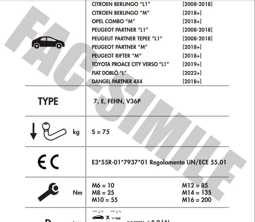 Dikey Sök-Tak Gizli Model KISA ŞASE CİTROEN  BERLİNGO - PEUGEOT PARTNER - RİFTER - TOYOTA PROACE CİTY - FİAT DOBLO - OPEL COMBO - PARTNER TEPE Dikey Sök-Tak Gizli Model 