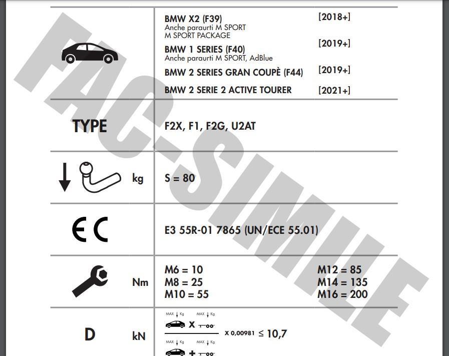 DİKEY SÖKTAK BMW 1 SERİSİ - 2 SERİSİ - X2 