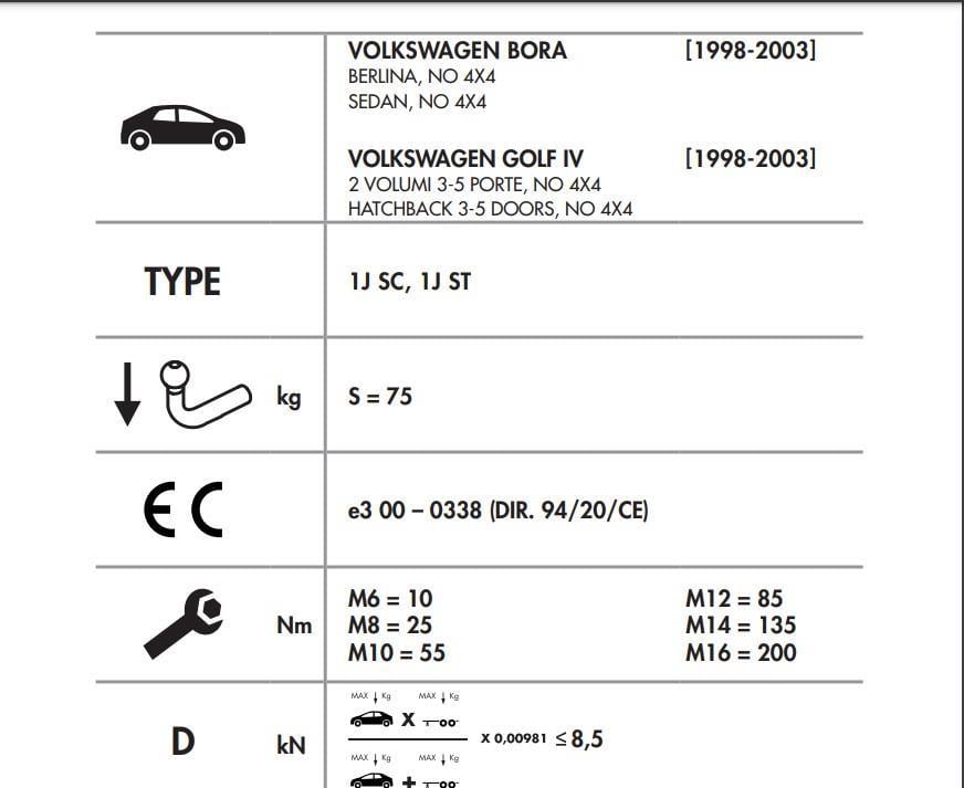YATAY SÖKTAK VOLKSWAGEN BORA 