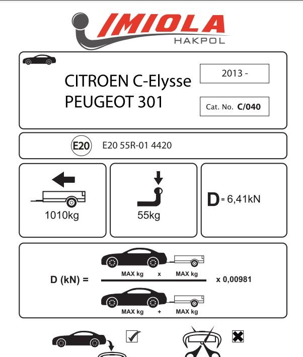 CİTROEN C ELYSEE - PEUGEOT 301 