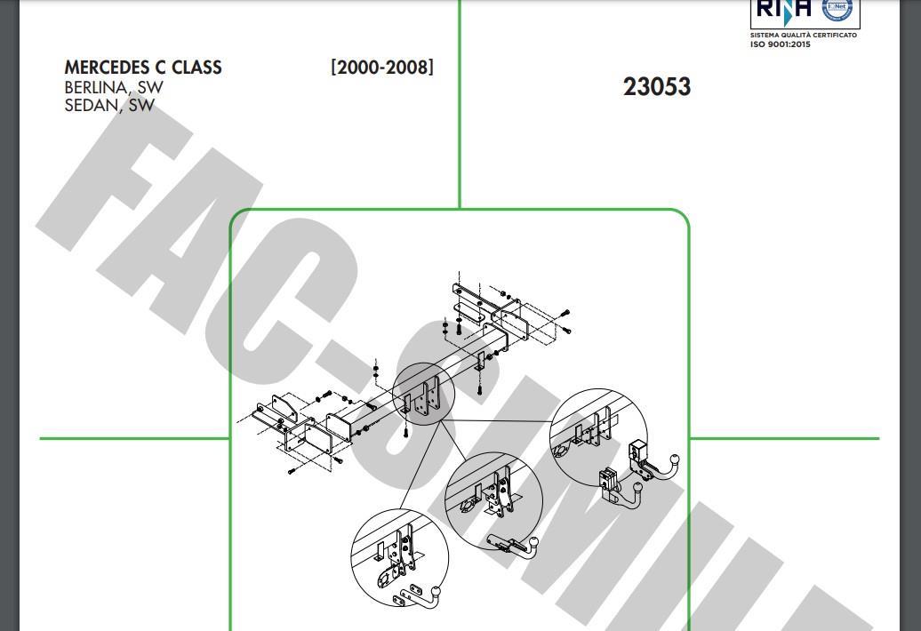 Dikey Sök-Tak Gizli Model MERCEDES C SERİSİ