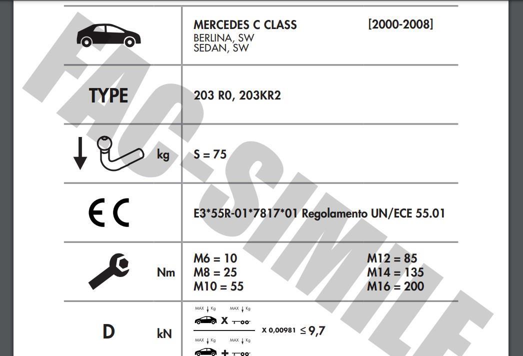 Dikey Sök-Tak Gizli Model MERCEDES C SERİSİ