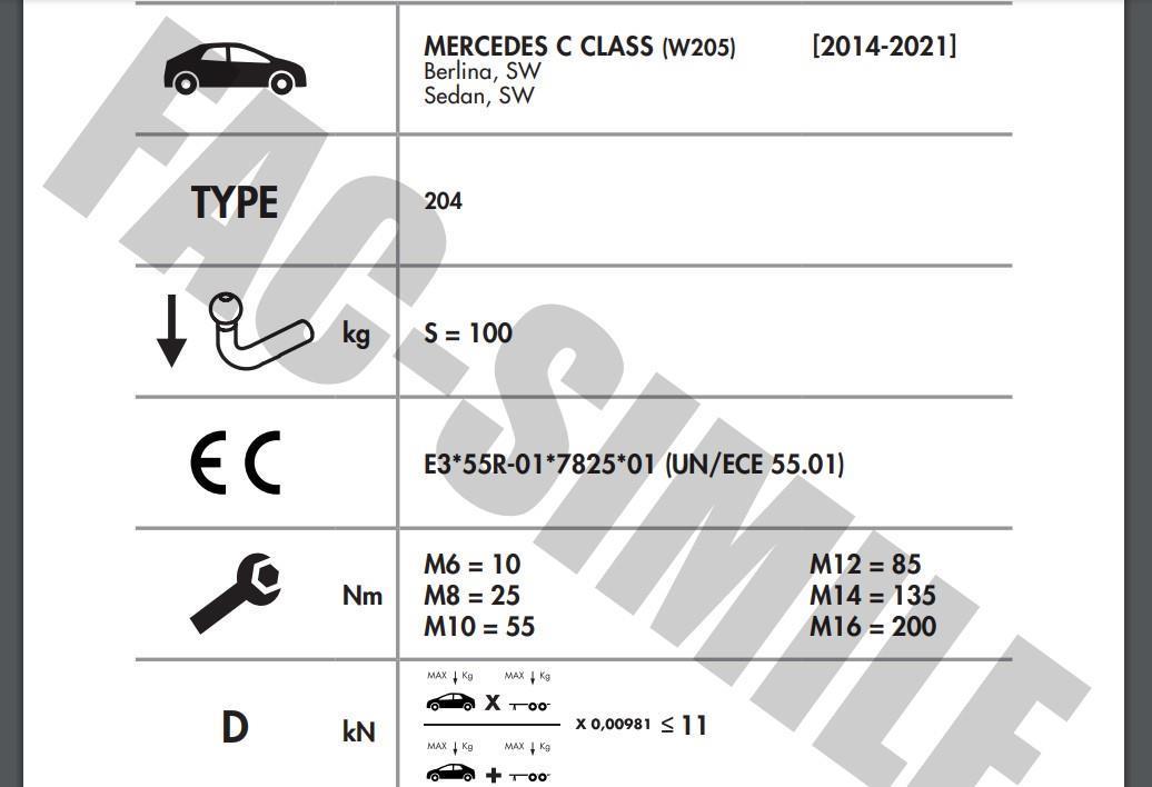 DİKEY SÖKTAK MERCEDES C SERİSİ