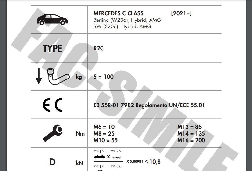 DİKEY SÖKTAK MERCEDES C SERİSİ