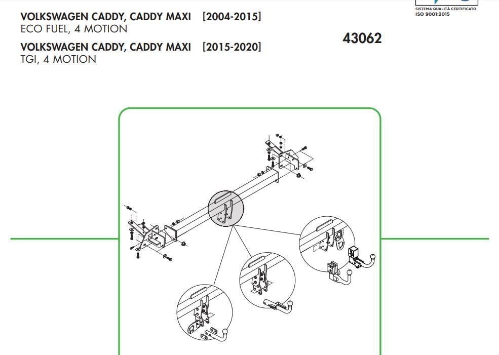 DİKEY SÖKTAK VOLKSWAGEN CADDY 