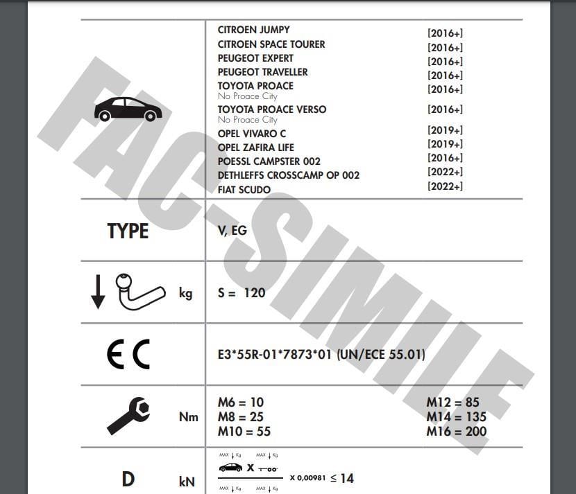 YATAY SÖKTAK FİAT SCUDO - OPEL ZAFİRA - CİTROEN JUMPY - SPACE TOURER - PEUGEOT EXPERT - TRAVELLER - TOYOTA PROACE - PROACE VERSO 