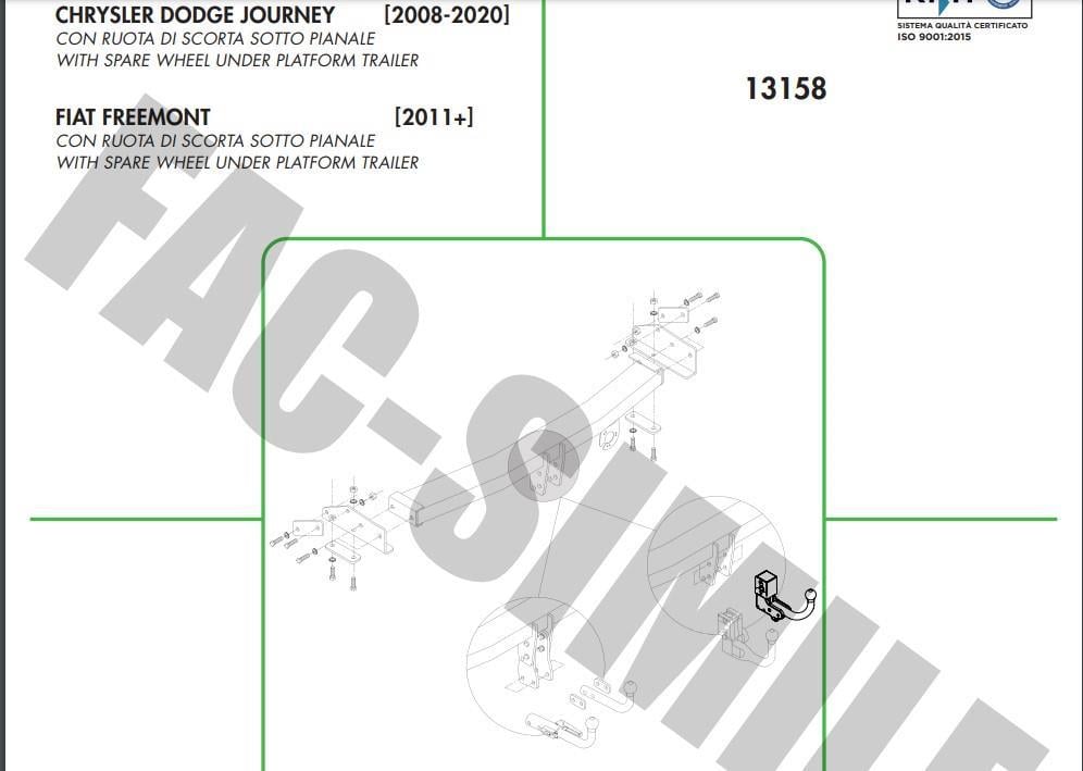 YATAY SÖKTAK DODGE JOURNEY - FİAT FREEMONT 