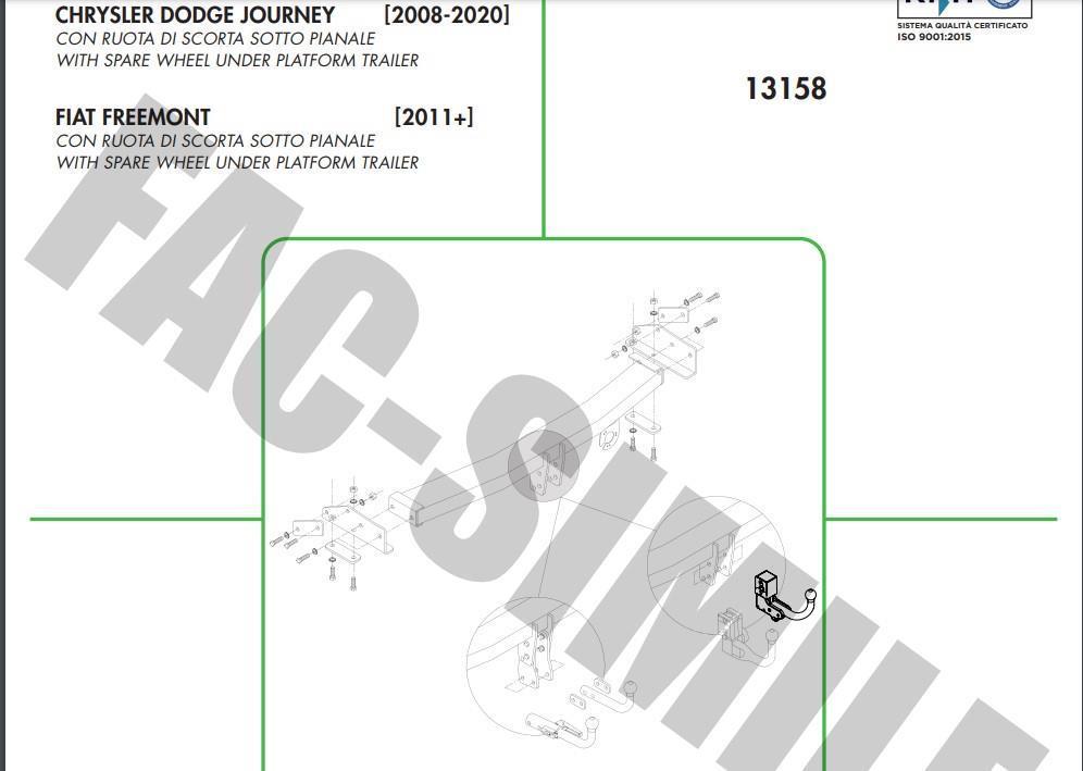 DİKEY SÖKTAK DODGE JOURNEY - FİAT FREEMONT 