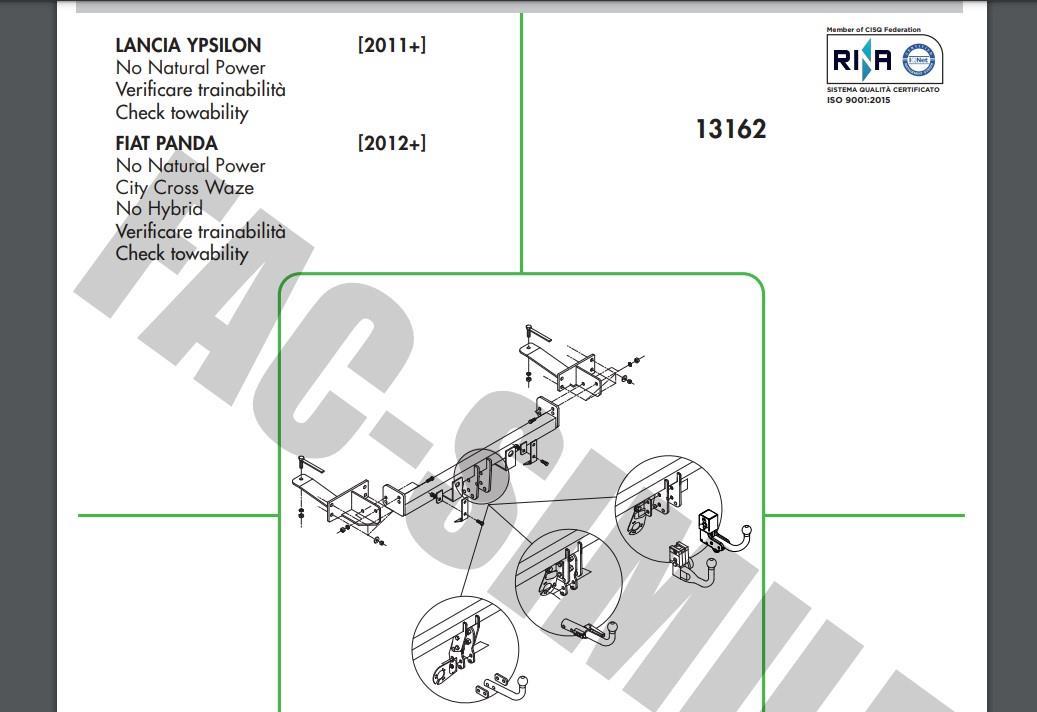 YATAY SÖKTAK FİAT PANDA -  LANCİA YPSİLON