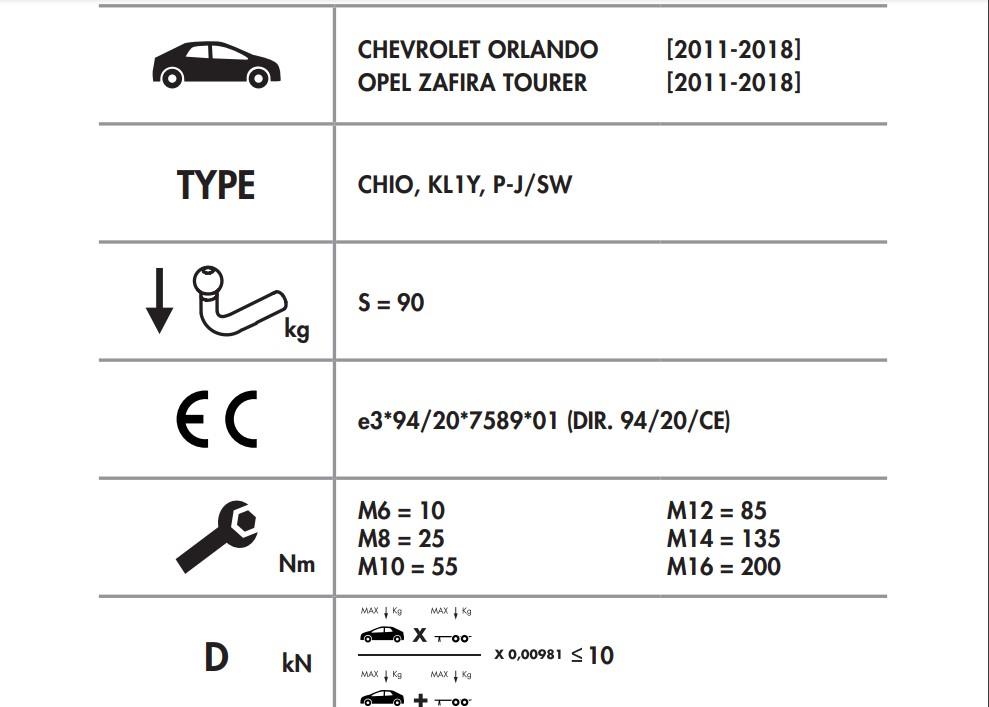 OPEL ZAFİRA - CHEVROLET ORLANDO