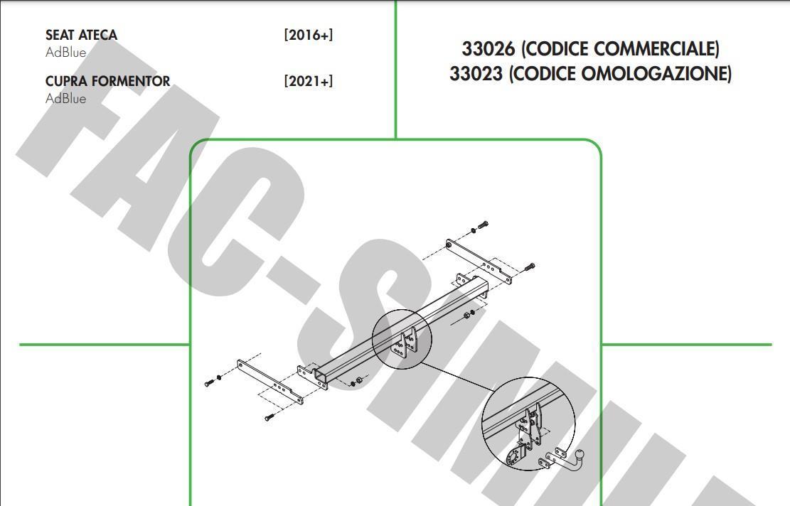 DİKEY SÖKTAK SEAT ATECA - CUPRA FORMENTOR TERRAMAR 