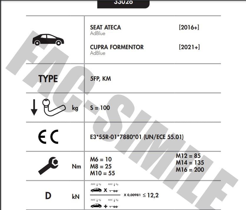 YATAY SÖKTAK SEAT ATECA - CUPRA FORMENTOR TERRAMAR
