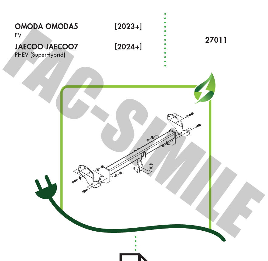DİKEY SÖKTAK CHERY OMODA - JAECOO JAECOO7 - TİGGO