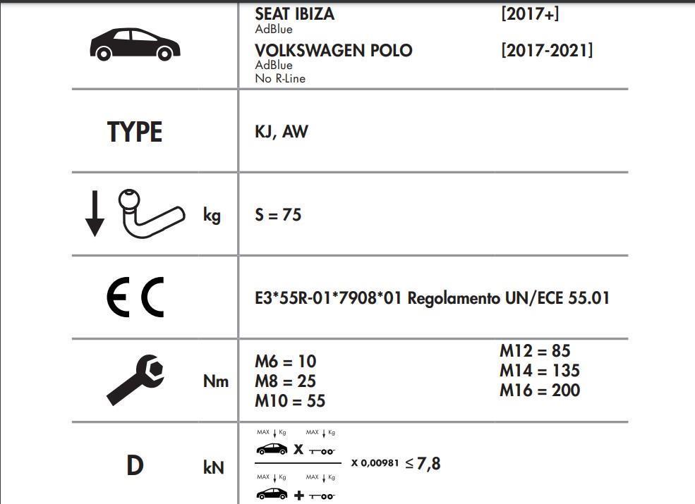 DİKEY SÖKTAK SEAT İBİZA - VOLKSWAGEN POLO