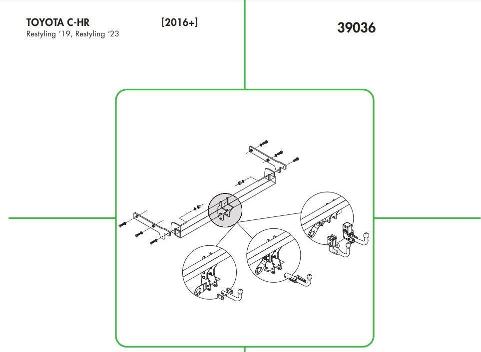DİKEY SÖKTAK TOYOTA C-HR - COROLLA HEÇBEK