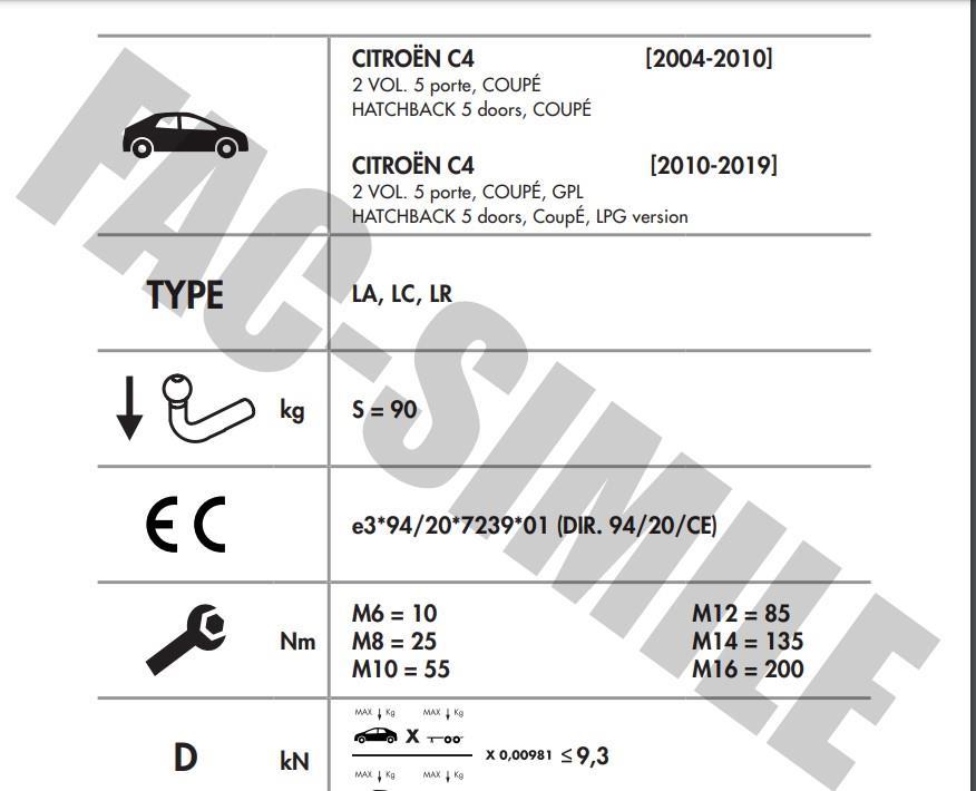 YATAY SÖKTAK CİTROEN C4 - DS4