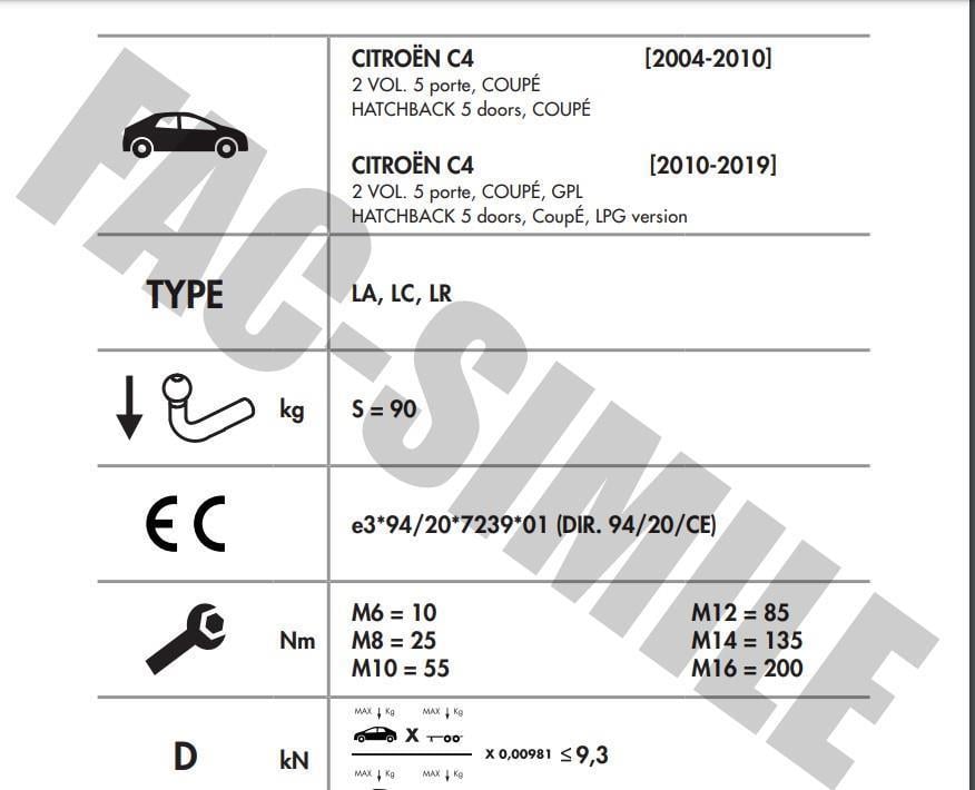 DİKEY SÖKTAK CİTROEN C4 - DS4