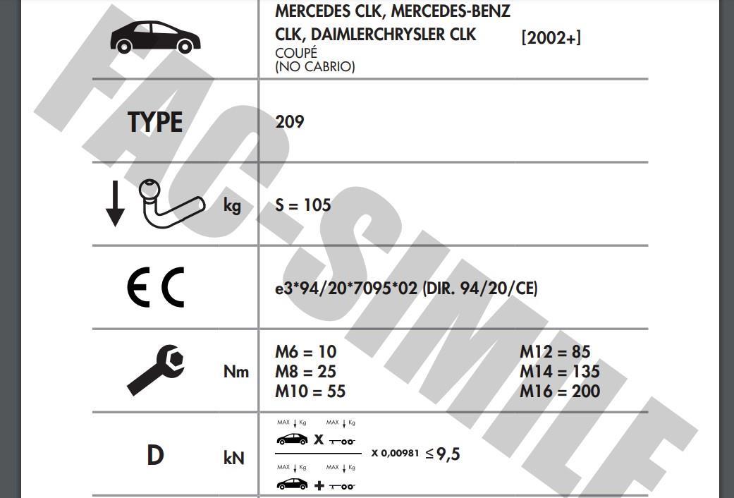 YATAY SÖKTAK MERCEDES CLK
