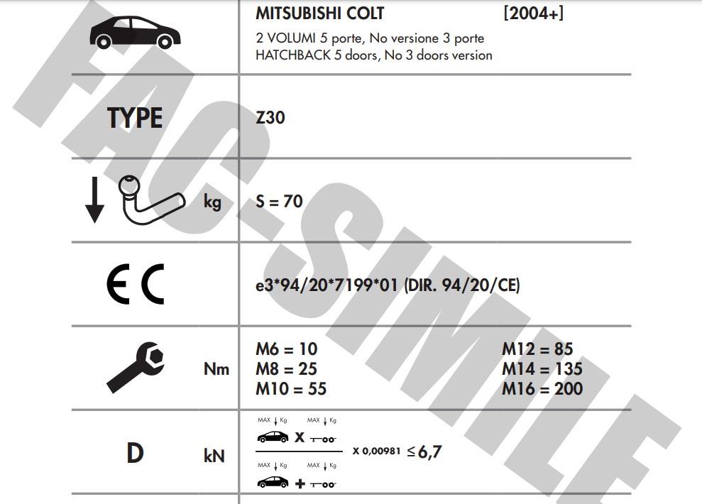 MİTSUBİSHİ COLT 
