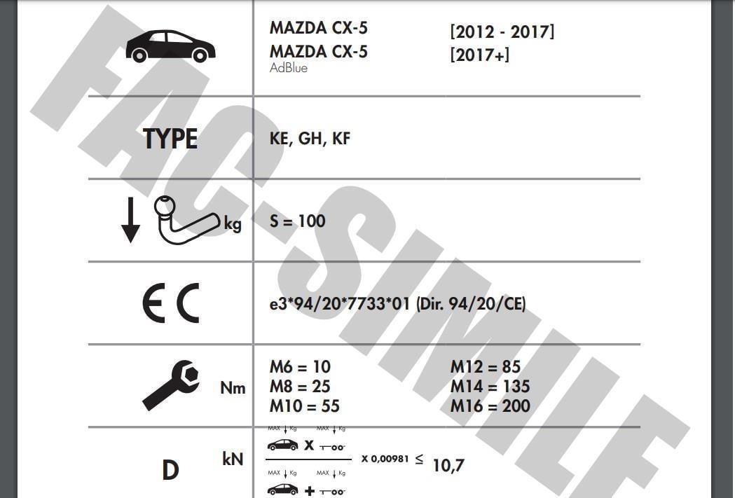 DİKEY söktak MAZDA CX-5