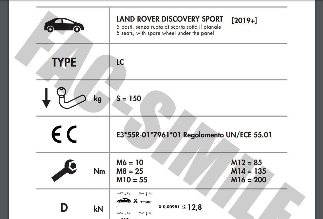 DİKEY SÖKTAK LAND ROVER DİSCOVERY SPORT 