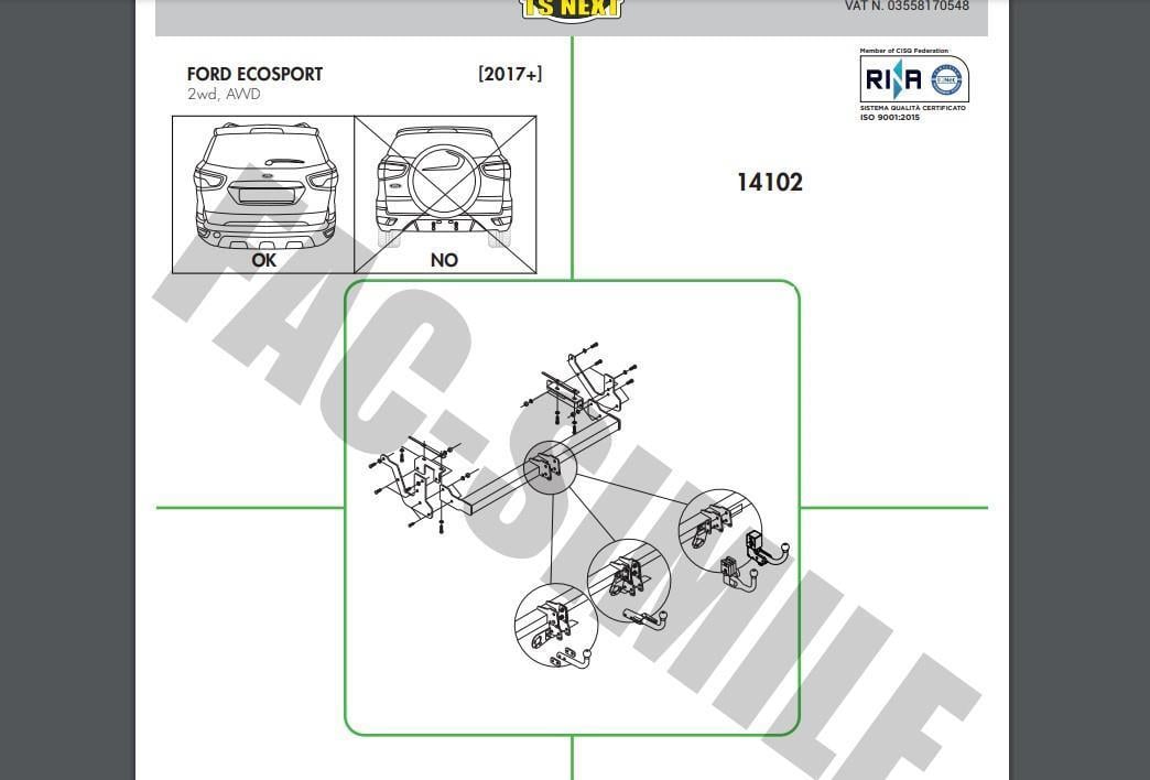 DİKEY SÖKTAK FORD ECOSPORT
