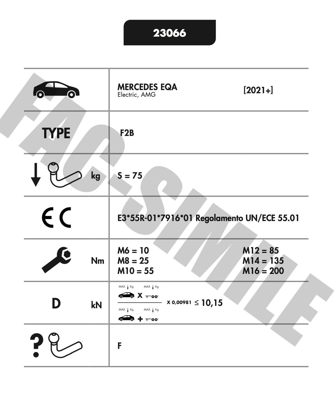 DİKEY SÖKTAK MERCEDES EQA Elektrikli