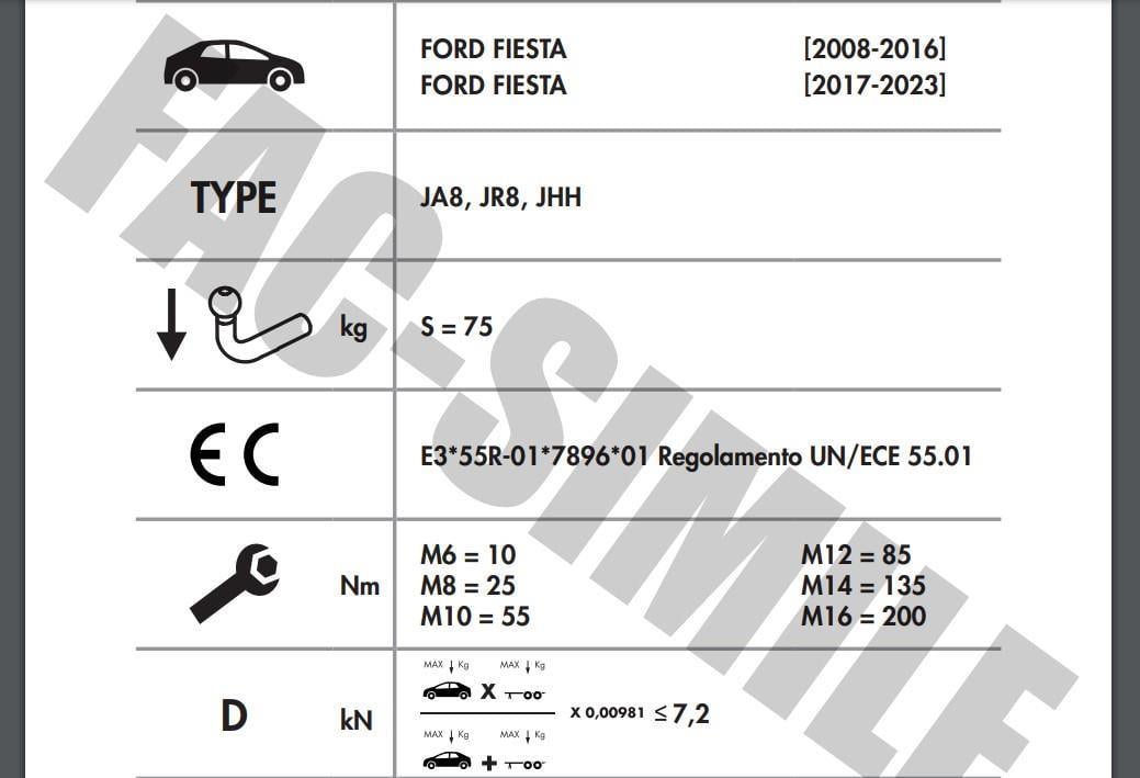 YATAY SÖKTAK FORD FİESTA
