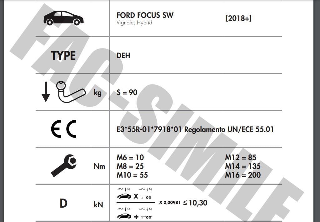 YATAY SÖKTAK FORD FOCUS