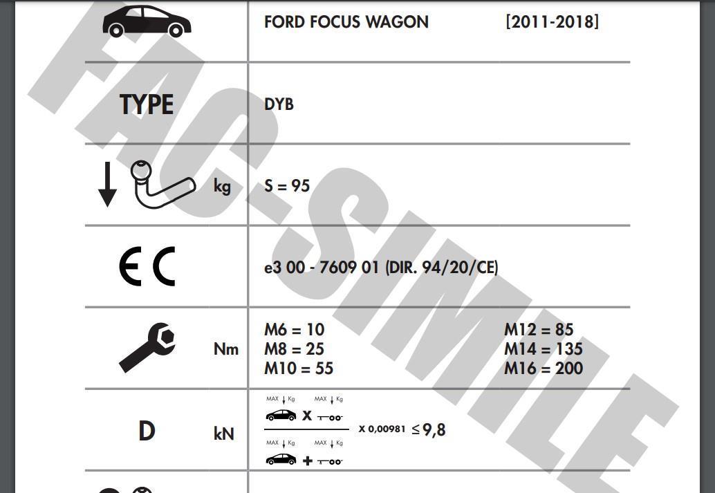 DİKEY SÖKTAK FORD FOCUS