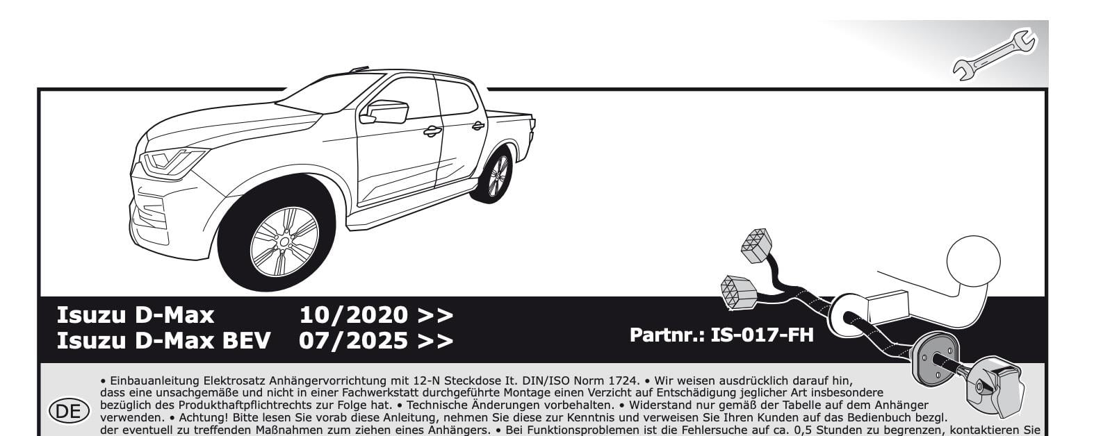 ISUZU DMAX (2019 üzeri) Soket Baglantili Orjinal Teisat (ECS) 13 Pin