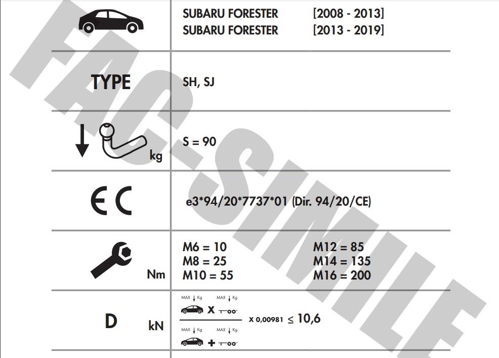 SUBARU FORESTER 