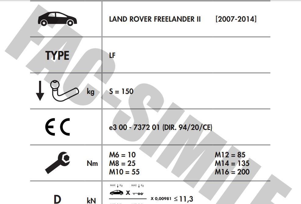 YATAY SÖKTAK LANDROVER FREELANDER 2 