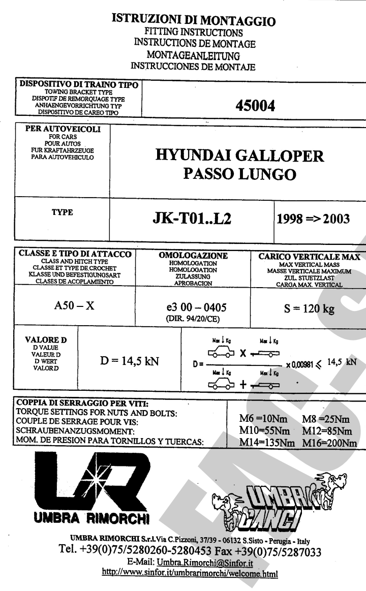Hyundai GALLOPER 4 KAPI