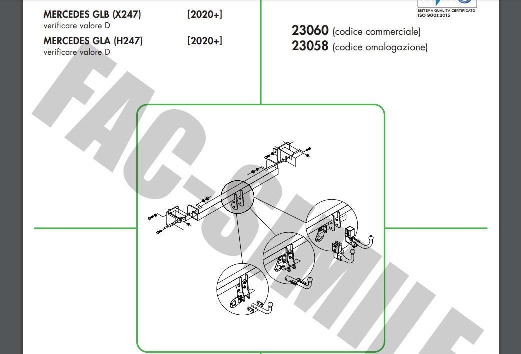 DİKEY SÖKTAK MERCEDES GLA - GLB