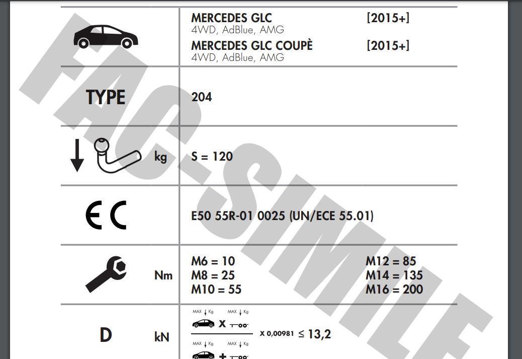 DİKEY SÖKTAK MERCEDES GLC