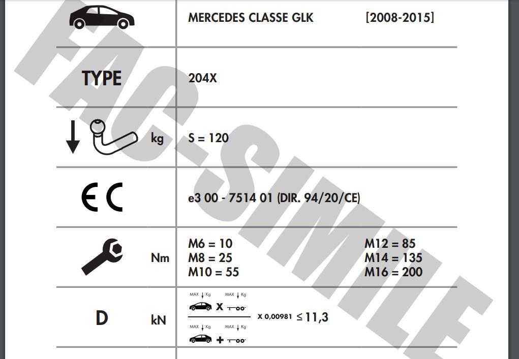 YATAY SÖKTAK MERCEDES GLK