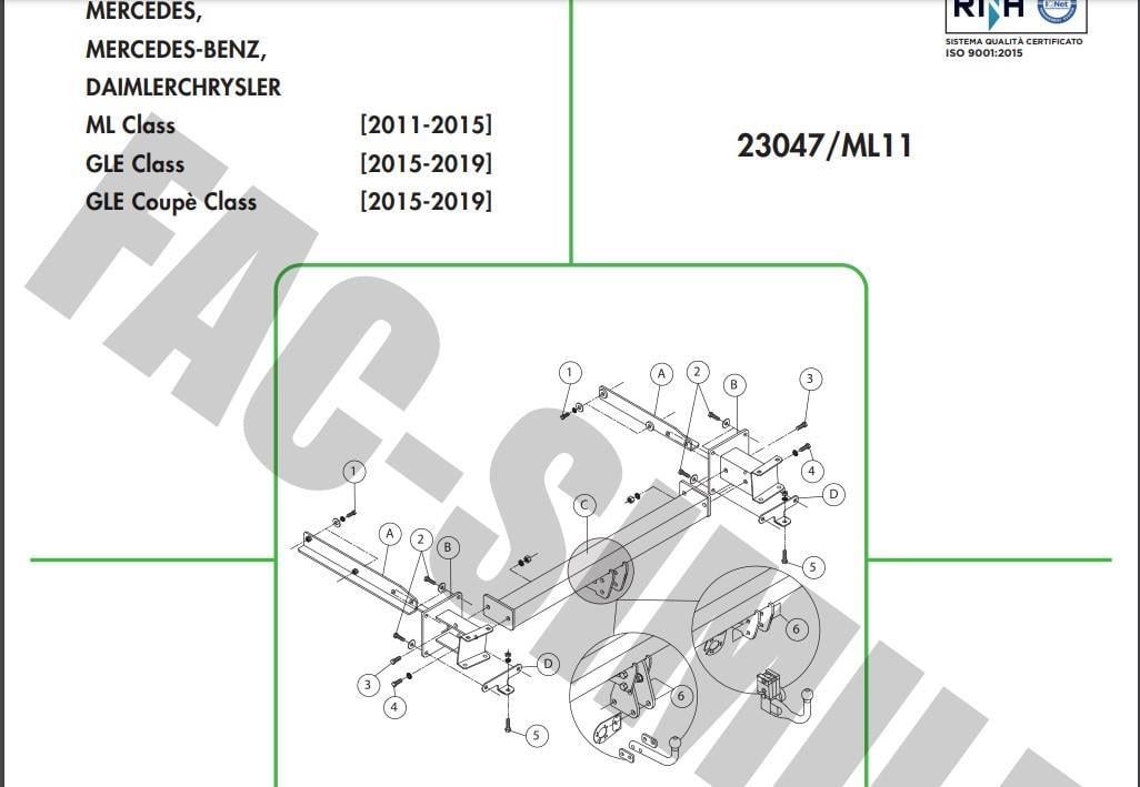 YATAY SÖKTAK MERCEDES GL - GLE - ML 