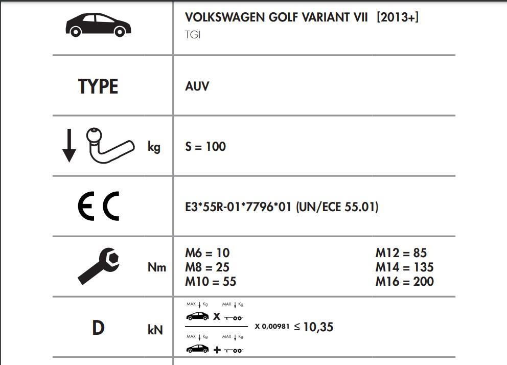 YATAY SÖKTAK VOLKSWAGEN GOLF 