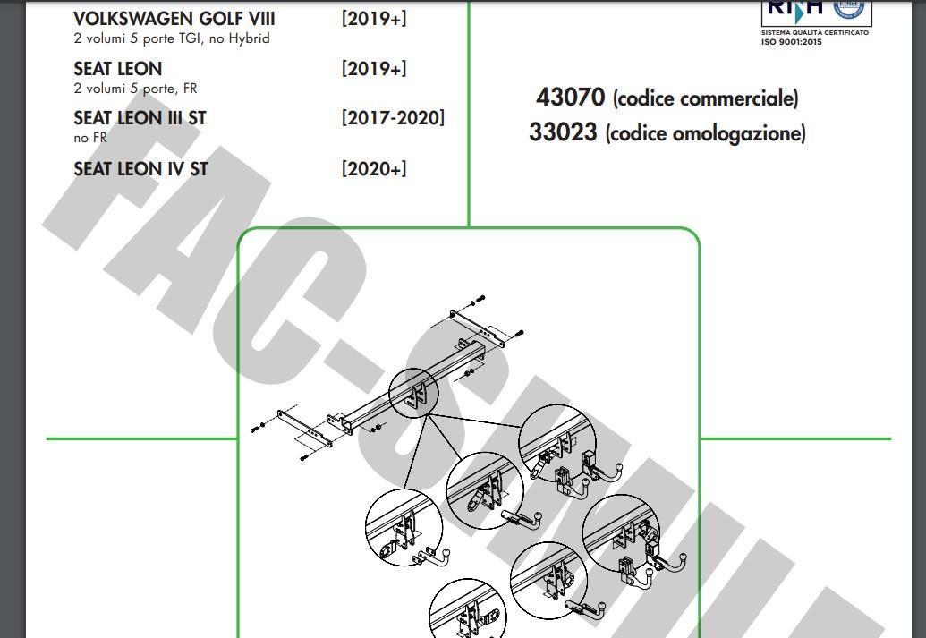 DİKEY SÖKTAK VOLKSWAGEN GOLF - SEAT LEON