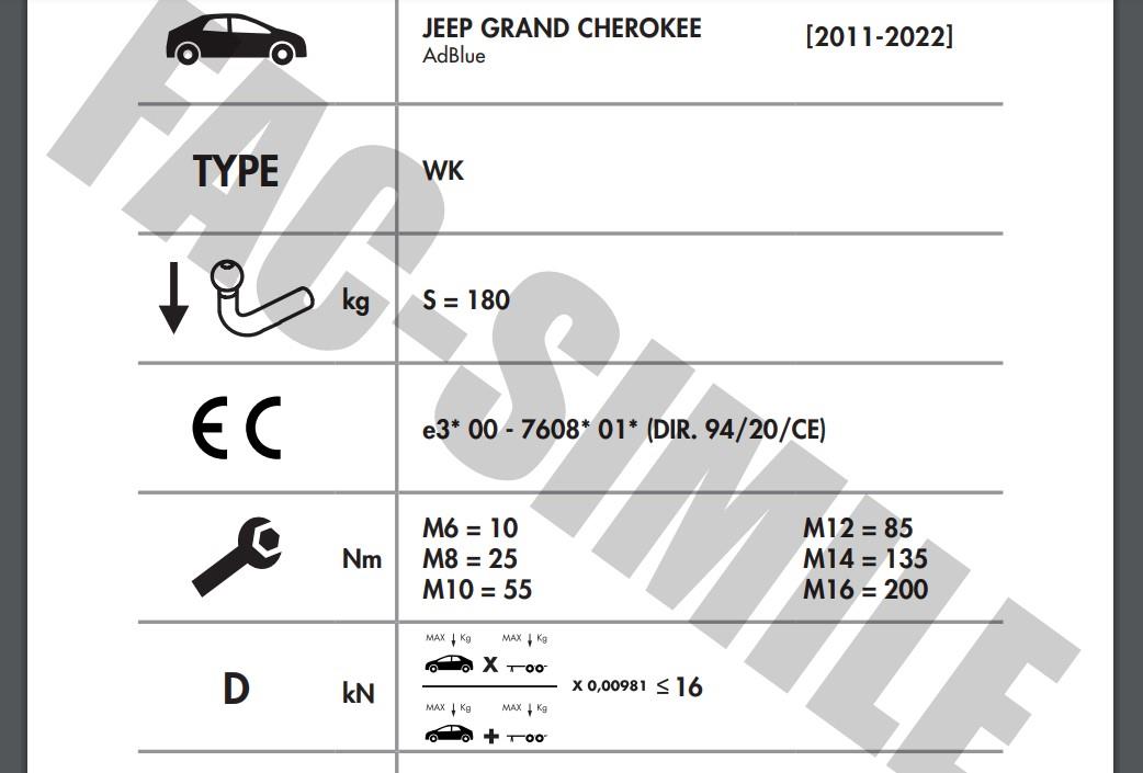 JEEP GRAND CHEROKEE DİKEY SÖK TAK GİZLİ MODEL 