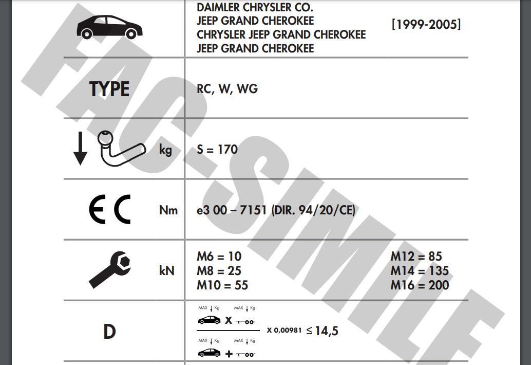 YATAY SÖKTAK JEEP GRAND CHEROKEE