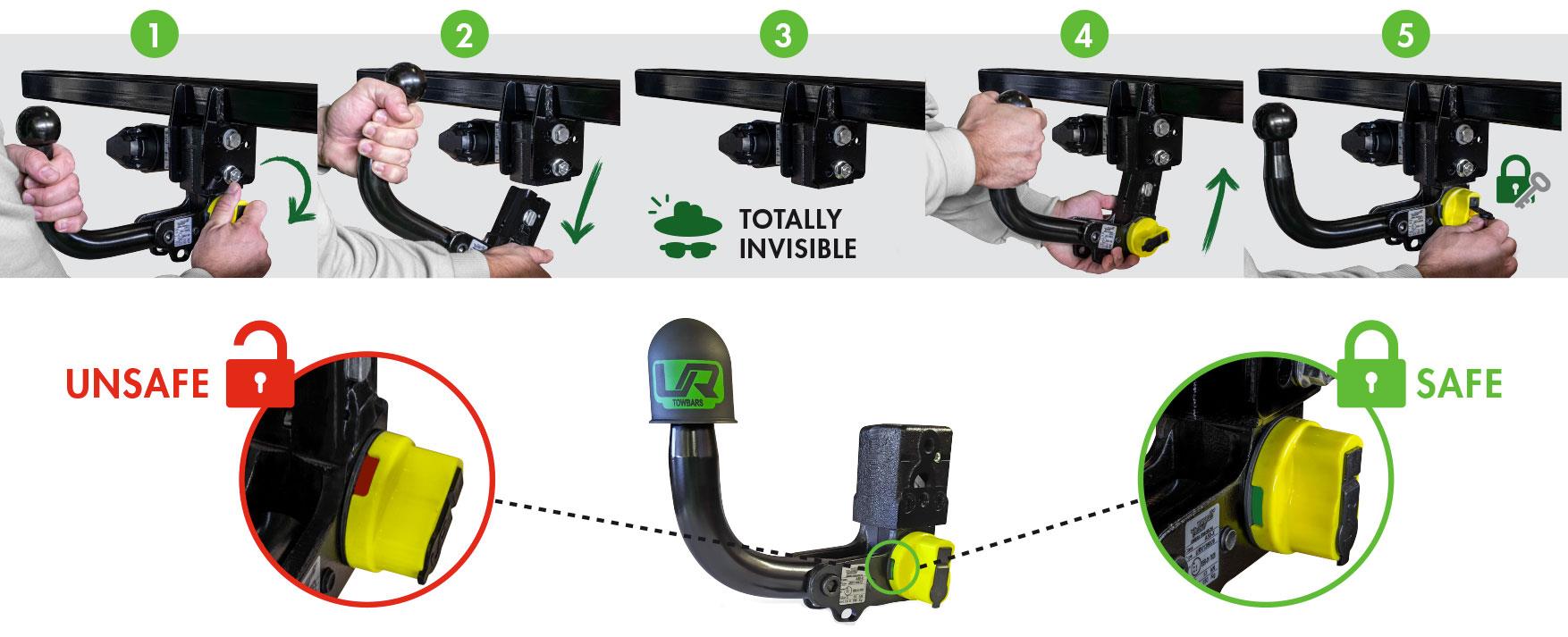JEEP GRAND CHEROKEE DİKEY SÖK TAK GİZLİ MODEL 