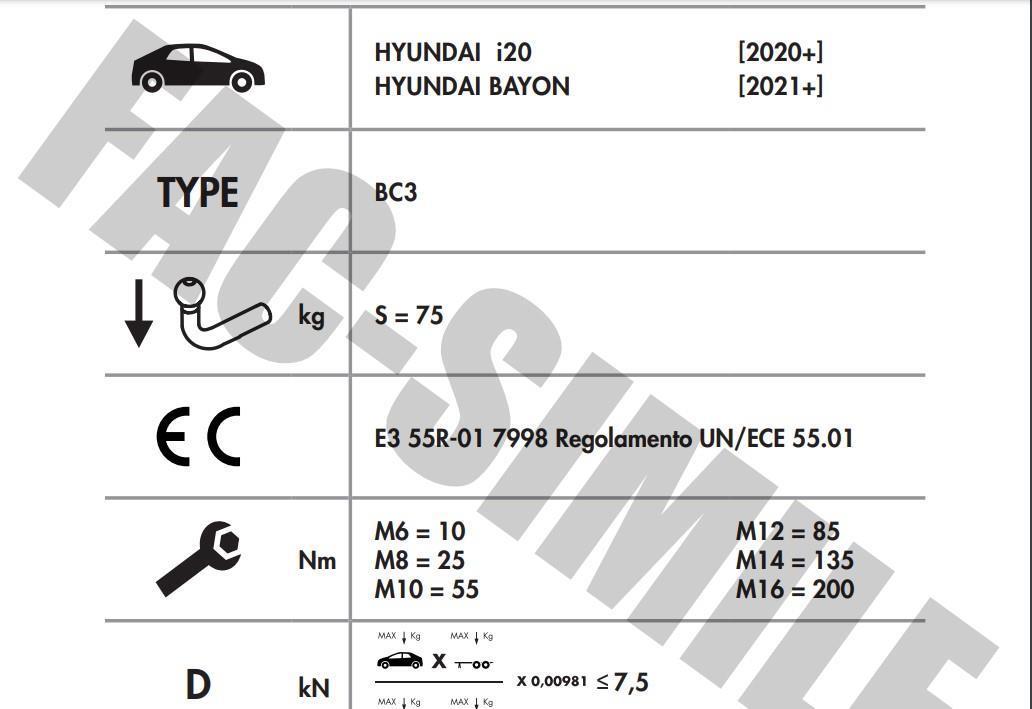 DİKEY SÖKTAK HYUNDAİ İ20 (2020- ÜSTÜ) - BAYON 2021 ÜSTÜ