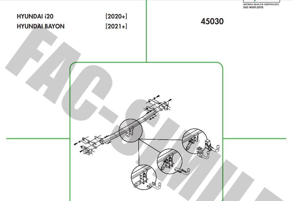 DİKEY SÖKTAK HYUNDAİ İ20 (2020- ÜSTÜ) - BAYON 2021 ÜSTÜ