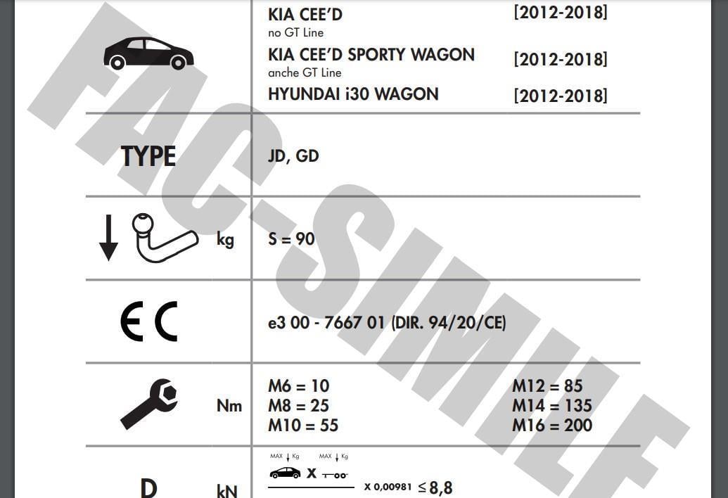 DİKEY SÖKTAK HYUNDAİ İ30 SW - KİA CEED